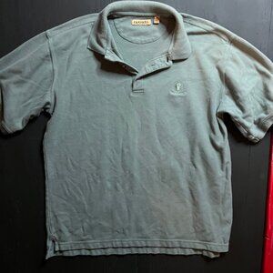 Vtg Caesars Mens Olive Short Sleeve M Bac Premier Las Vegas Hotel Casino 90s C02